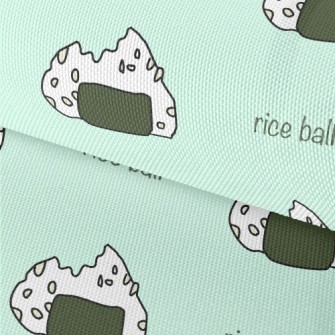 Rice Ball Bite Doodle Waterproof Oxford