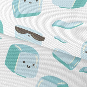 Cute Hand Drawn Ice Cubes Waterproof Oxford