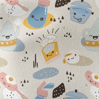 Kitchenware Set Doodle Waterproof Canvas