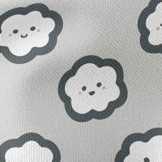 Cartoon Hand Drawn White Cloud Waterproof Canvas