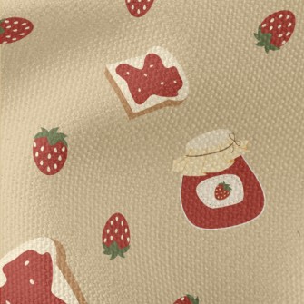 Strawberry Jam Toast Waterproof Canvas