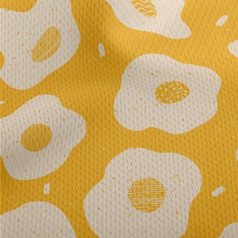 Hand-painted Poached Eggs Athletic Mesh Flat Back