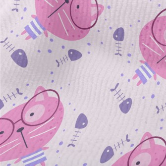 Pink Glasses Cat Terry