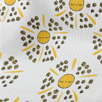Hand Drawn Sun And Small Yello Terry