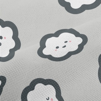 Cartoon Hand Drawn White Cloud Performance Linen