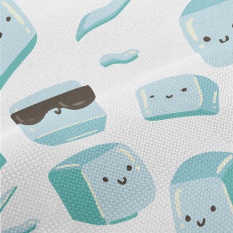 Cute Hand Drawn Ice Cubes Performance Linen