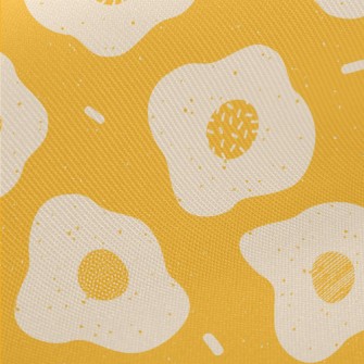 Hand-painted Poached Eggs Twill