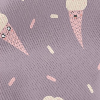 Happy Ice Cream Cone Standard Corduroy