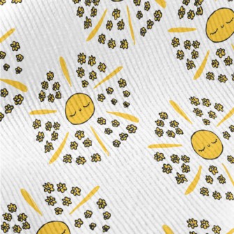 Hand Drawn Sun And Small Yello Standard Corduroy