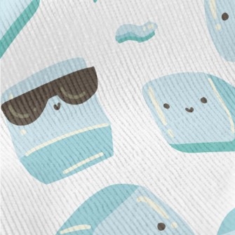Cute Hand Drawn Ice Cubes Standard Corduroy