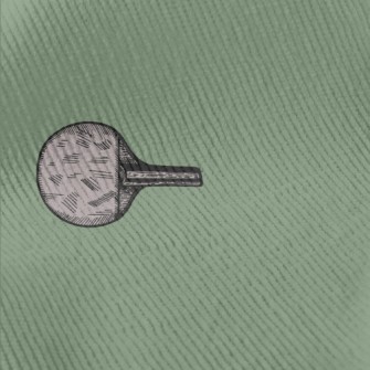 Gray Table Tennis Racket Standard Corduroy