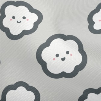 Cartoon Hand Drawn White Cloud Dobby