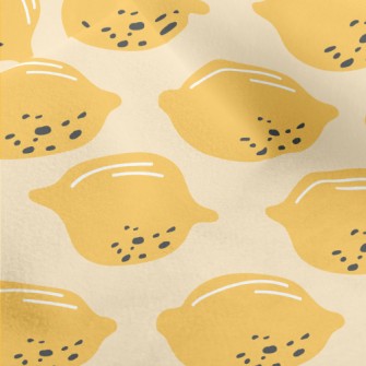 Hand Drawn Fresh Lemon Micro Fleece