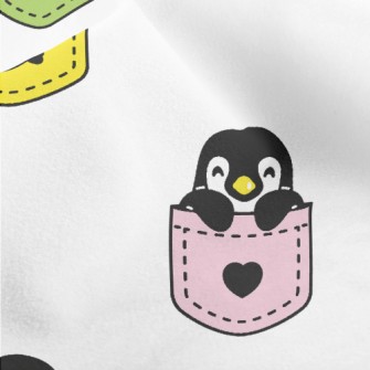 Cute Pocket Penguin Micro Fleece