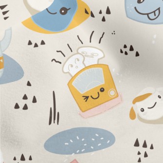 Kitchenware Set Doodle Micro Fleece