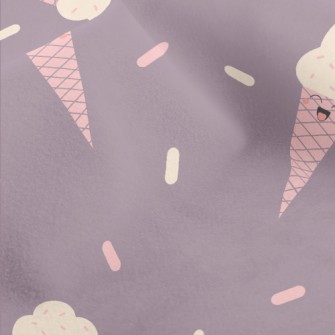 Happy Ice Cream Cone Micro Fleece