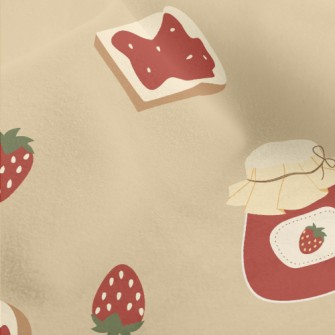 Strawberry Jam Toast Micro Fleece