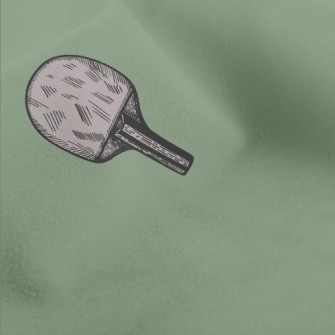 Gray Table Tennis Racket Micro Fleece