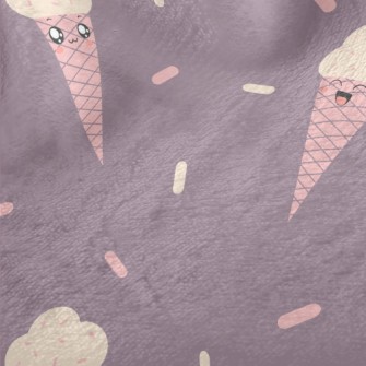 Happy Ice Cream Cone Minky