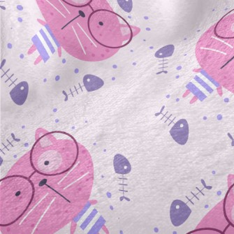 Pink Glasses Cat Minky