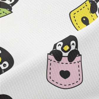 Cute Pocket Penguin Piqué