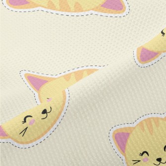 Cartoon Cat Stickers Piqué