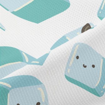 Cute Hand Drawn Ice Cubes Piqué