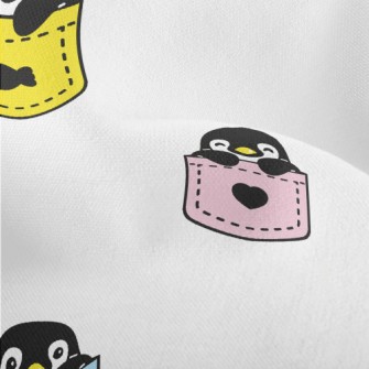 Cute Pocket Penguin Lightweight Performance Linen