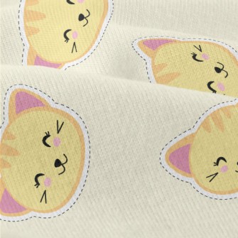 Cartoon Cat Stickers Modern Jersey