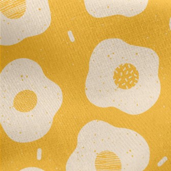 Hand-painted Poached Eggs Jersey Backed Fleece