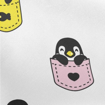 Cute Pocket Penguin Pongee