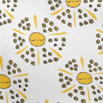 Hand Drawn Sun And Small Yello Pongee