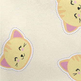 Cartoon Cat Stickers Pongee