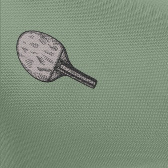 Gray Table Tennis Racket Pongee