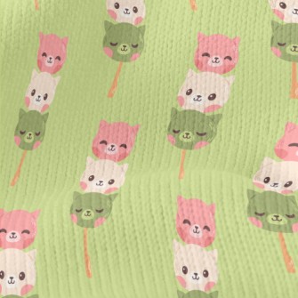 Three-color Cat Dumplings Stretch Jersey