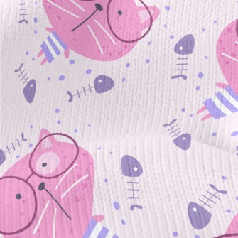 Pink Glasses Cat Stretch Jersey