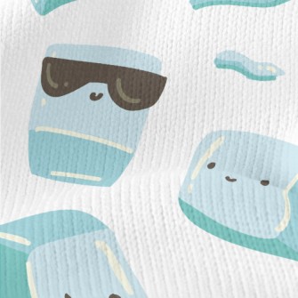 Cute Hand Drawn Ice Cubes Stretch Jersey
