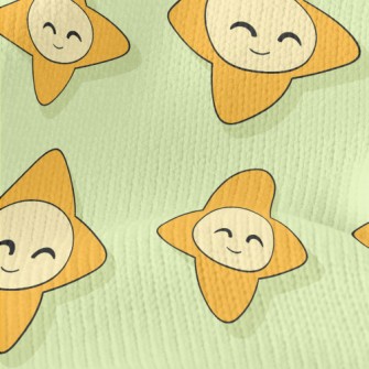 Happy Smiley Star Stretch Jersey