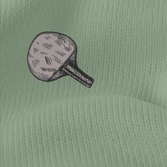 Gray Table Tennis Racket Stretch Jersey