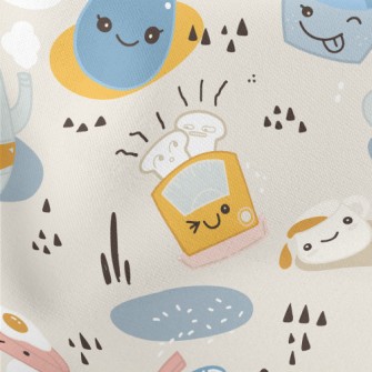 Kitchenware Set Doodle Lightweight Cotton Poplin