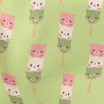 Three-color Cat Dumplings Lightweight Cotton Poplin
