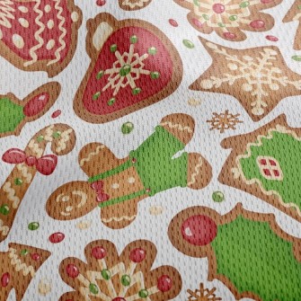 Christmas Cookies Chocolate Ch Athletic Mesh Flat Back