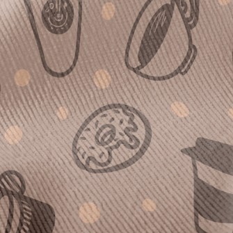 Americano Coffee And Donuts Standard Corduroy