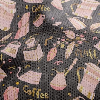 Garden Coffee Time Athletic Mesh Flat Back