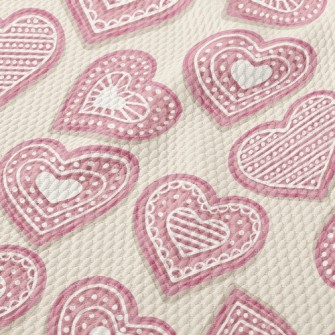 White Chocolate Love Cake Birdseye Piqué