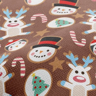 Cute Christmas Character Cooki Performance Linen
