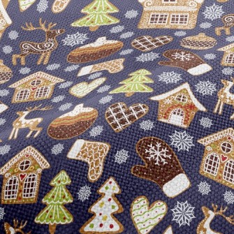 Christmas Decorated Snowflake  Performance Linen