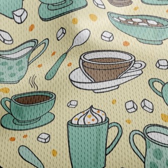 Cappuccino Latte Athletic Mesh Flat Back