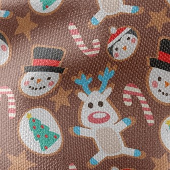 Cute Christmas Character Cooki Waterproof Canvas