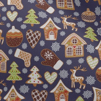 Christmas Decorated Snowflake  Chiffon